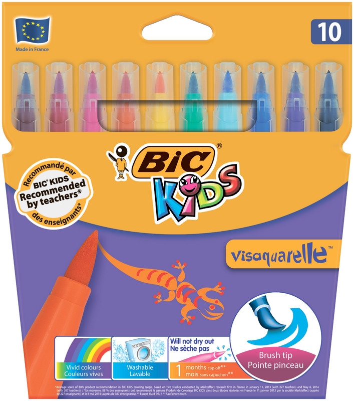 Фломастеры Bic Vis Aquarelle 10 цв. (bc8289641)