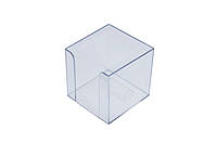 Куб для бумаги Арника 90х90х90 мм прозрачный пластик (83032)