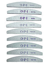 Пилка двостороння для нігтів OPI (сіра, дуга)