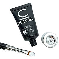 Полігель, акригель Cosmolac 30мл. для нарощування та моделювання нігтів № 4 — White