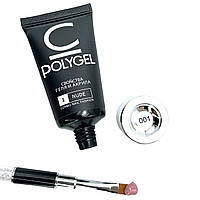 Полігель, акригель Cosmolac 30мл. для нарощування та моделювання нігтів № 1 — Nude