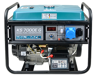 Генератор газ-бензиновий Könner & Söhnen KS 7000Е G (5,0 кВт, електро старт)