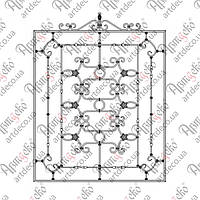 Кованая решетка.(КР-07) КОМПЛЕКТ ЭЛЕМЕНТОВ 1560х1790