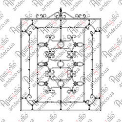 Кована решітка 1560х1790 КОМПЛЕКТ ЕЛЕМЕНТІВ