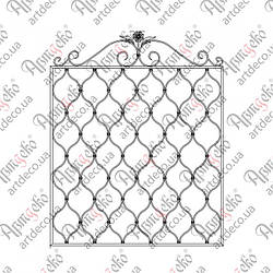 Кована решітка 984х1024 КОМПЛЕКТ ЕЛЕМЕНТІВ