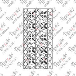 Решітка на вікно 980х2024 КОМПЛЕКТ ЕЛЕМЕНТІВ