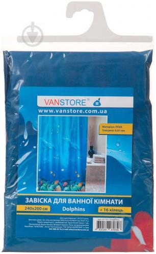 Шторка для ванної VANSTORE Dolphins 611-01