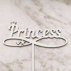 Топер, декор для кондитерських виробів Princess
