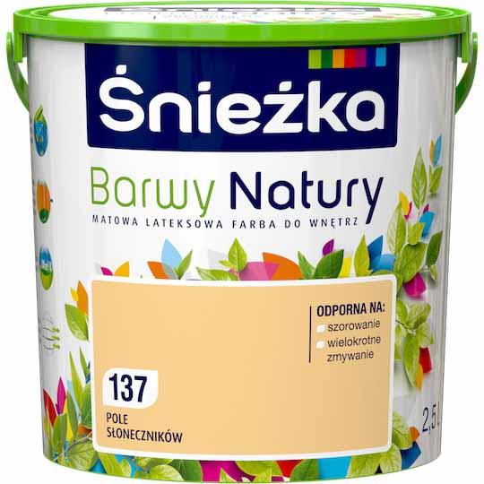 Фарба латексна  Sniezka Barwy Natury 137Т ПОЛЕ СОНЯШНИКІВ  2.5 л