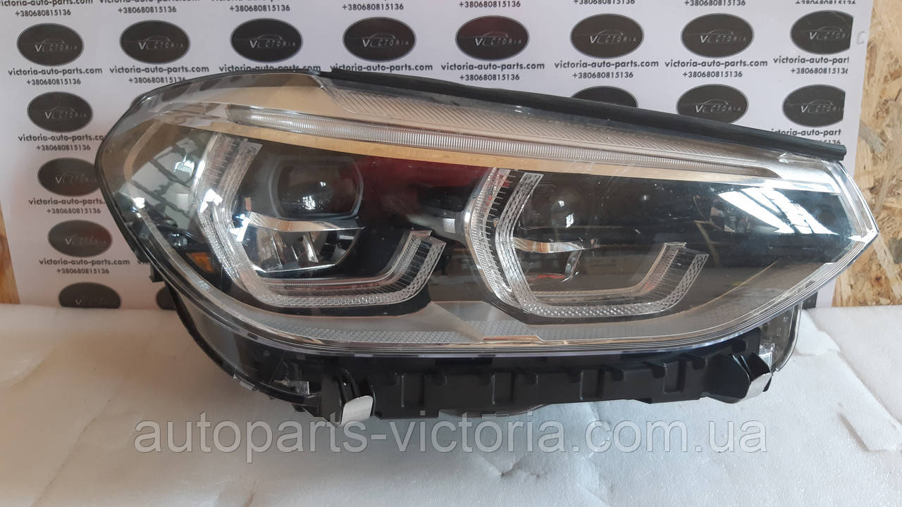 Фара права BMW X3 2018-2019 Full LED Adaptive без блоків США БУ