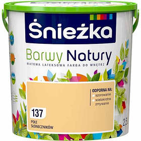 Фарба латексна  Sniezka Barwy Natury 137Т ПОЛЕ СОНЯШНИКІВ  2.5 л