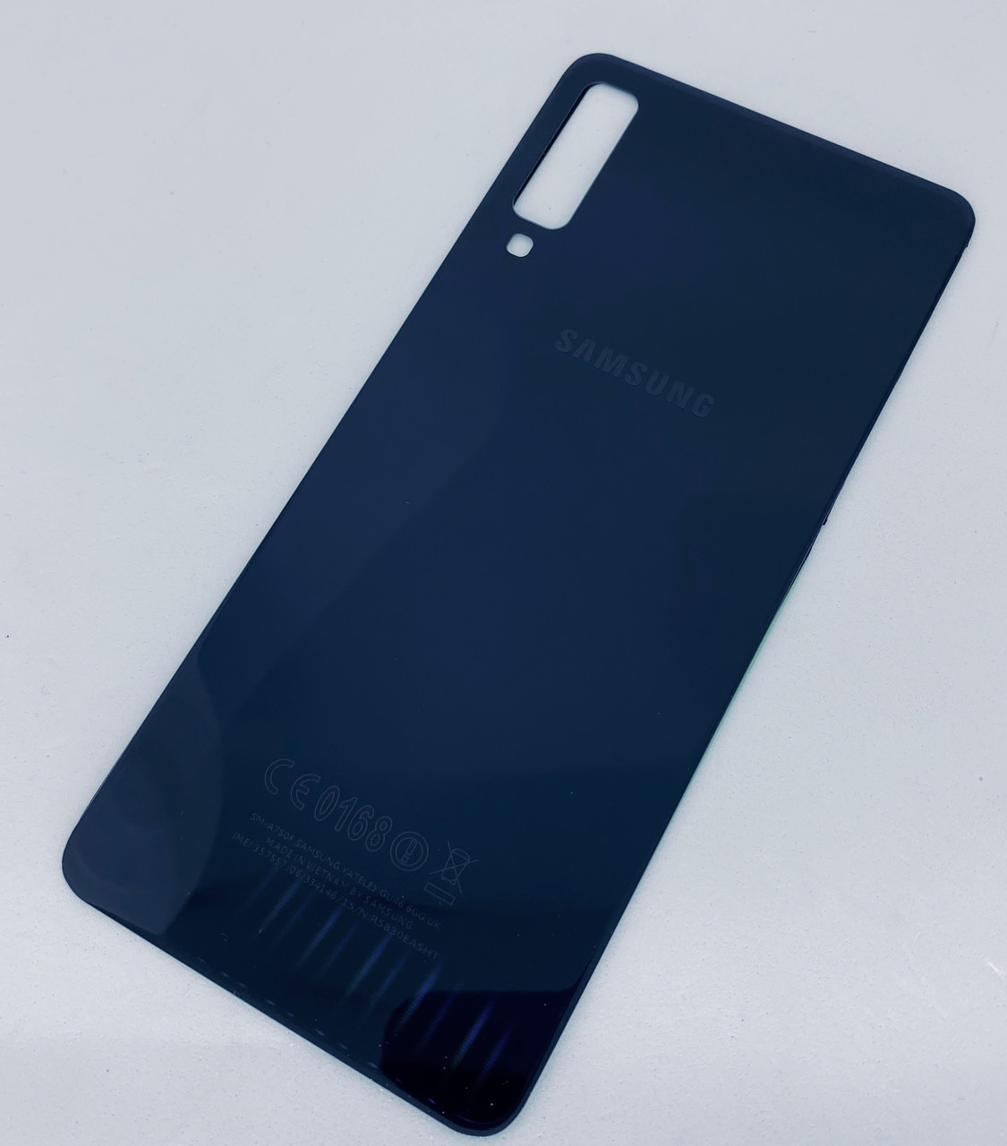 Задня кришка для Samsung A750F Galaxy A7 (2018), чорна, оригінал, фото 1
