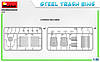 СТАЛЬНІ МУСОРНІ БАКИ 1/35 MiniART 35636, фото 2