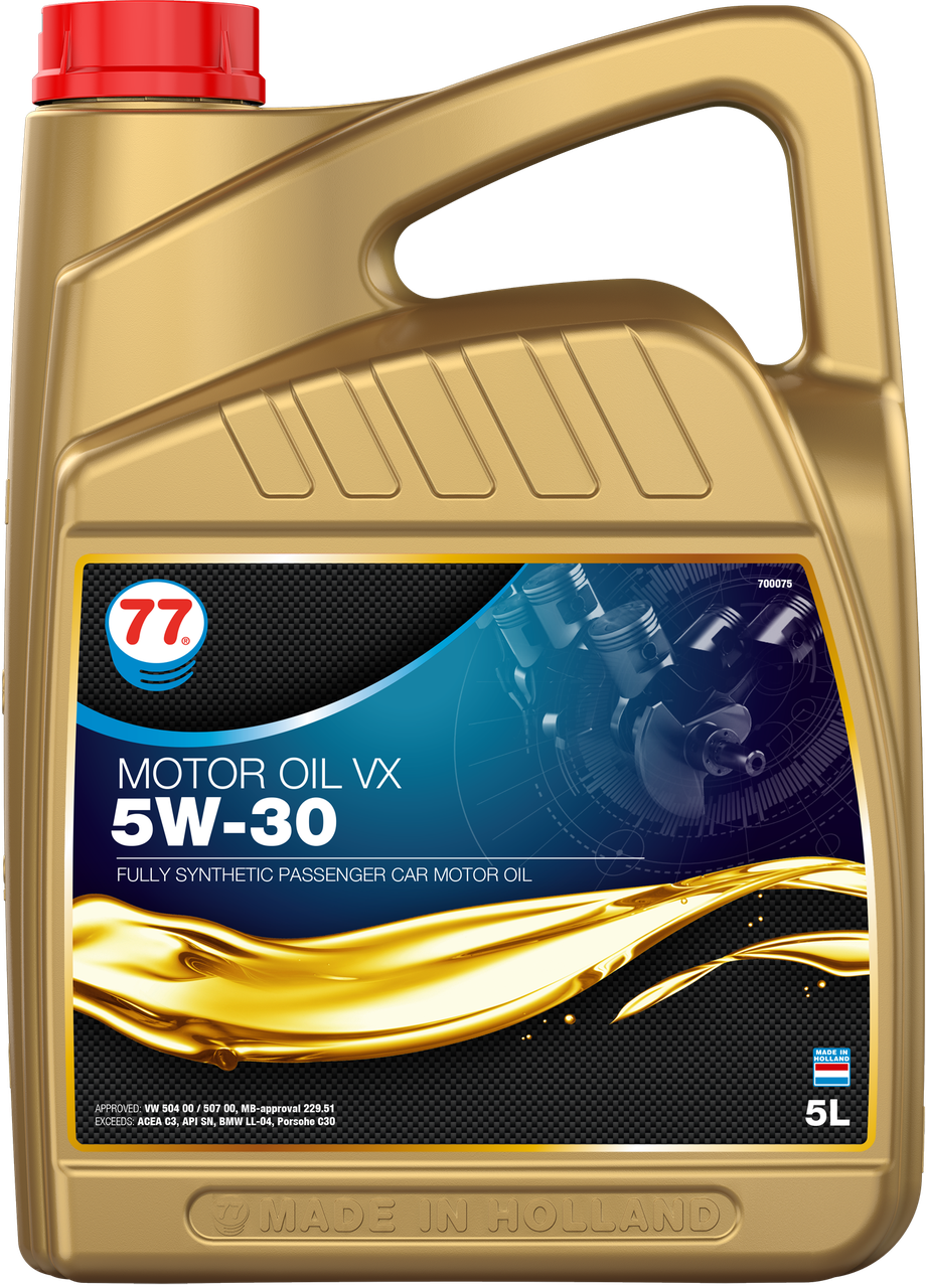 77 MOTOR OIL VX 5W-30 (кан. 5 л) VW 504.00/507.00