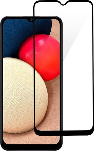 Захисне скло 5D Premium для Samsung A02 / M02 / A12 / M12 Black