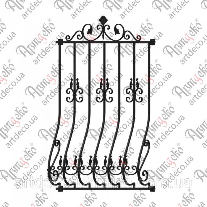 Решітки на вікна 928х1200(1430) КОМПЛЕКТ ЕЛЕМЕНТІВ, фото 1