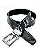 Ремінь чоловічий двосторонній Чорний Weatro new-aln-011, фото 3