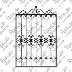 Ковані грати на вікна 920х1410(1200) КОМПЛЕКТ ЕЛЕМЕНТІВ
