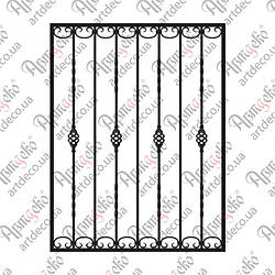 Кована решітка 920х1200 КОМПЛЕКТ ЕЛЕМЕНТІВ