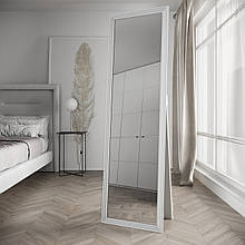 Дзеркало на підлогу ростове 168х48 Біле Black Mirror для ванної кімнати