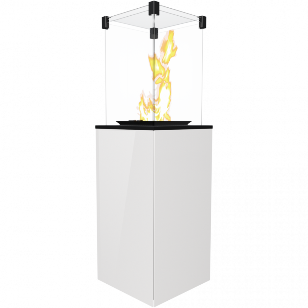 Газовий обігрівач Kratki PATIO скло/білий ( кВт) PATIO/M/G30/37MBAR/B, фото 1