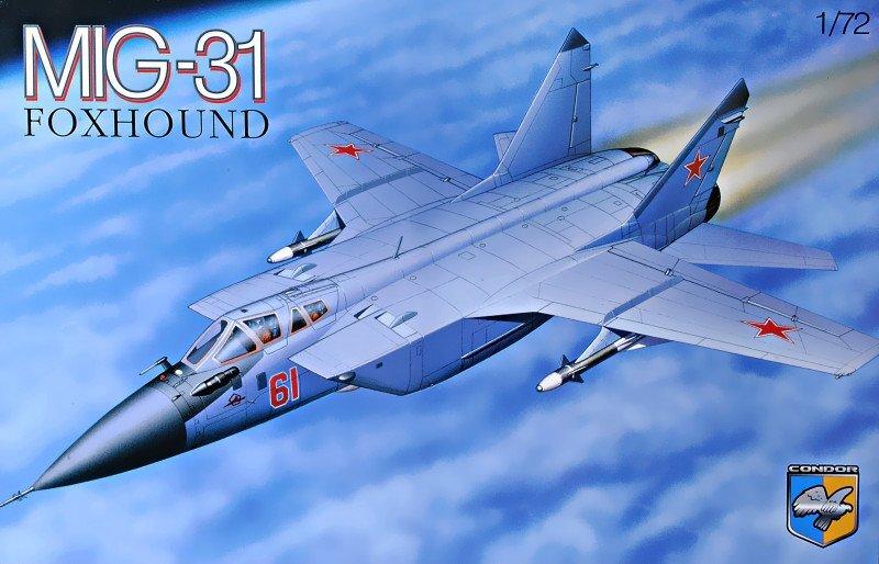 Мить-31Б. Збірна модель літака радянського перехоплювача. 1/72 CONDOR 72009