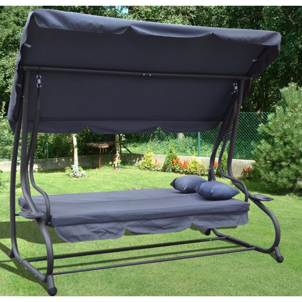 Садовая качеля Bonro Garden четырехместная с навесом садовая качель ...