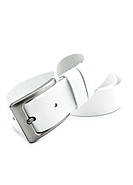 Ремінь чоловічий шкіряний Weatro Білий jns-nw4k-ua-003, фото 2