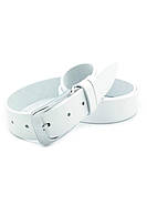 Ремінь чоловічий шкіряний Weatro Білий jns-m35k-ua-045, фото 2