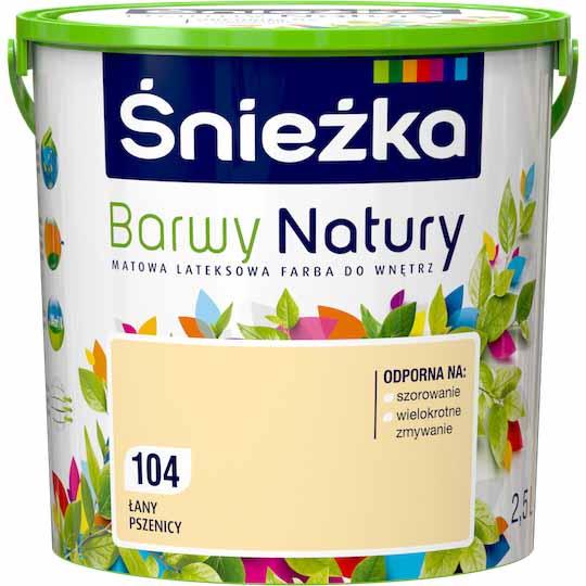 Фарба латексна Sniezka Barwy Natury 104Т ЛАНИ ПШЕНИЦІ 2.5 л