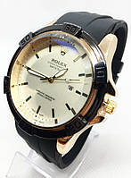 Часы мужские наручные Rolex (Ролекс), черные с золотом ( код: IBW682BYY )