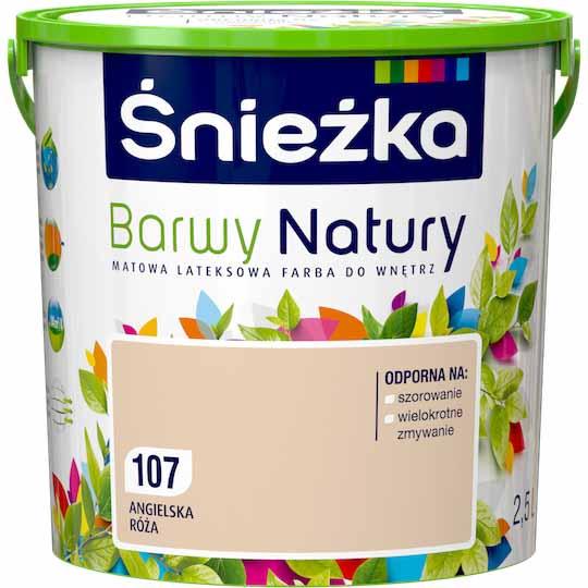 Фарба для стін латексна Sniezka Barwy Natury 107Т АНГЛІЙСКА ТРОЯНДА 2.5 л