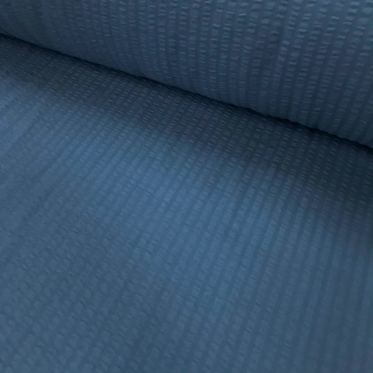 Бязь жатий двошаровий, синя (шир. 1,40м), фото 1