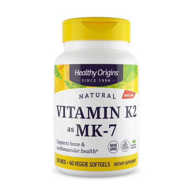 Вітамін К-2 Healthy Origins Vitamin K2 as MK-7 60 softgels