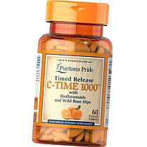 Вітамін С Puritan's Pride C-TIME 1000 Time Release 60 таб, фото 3