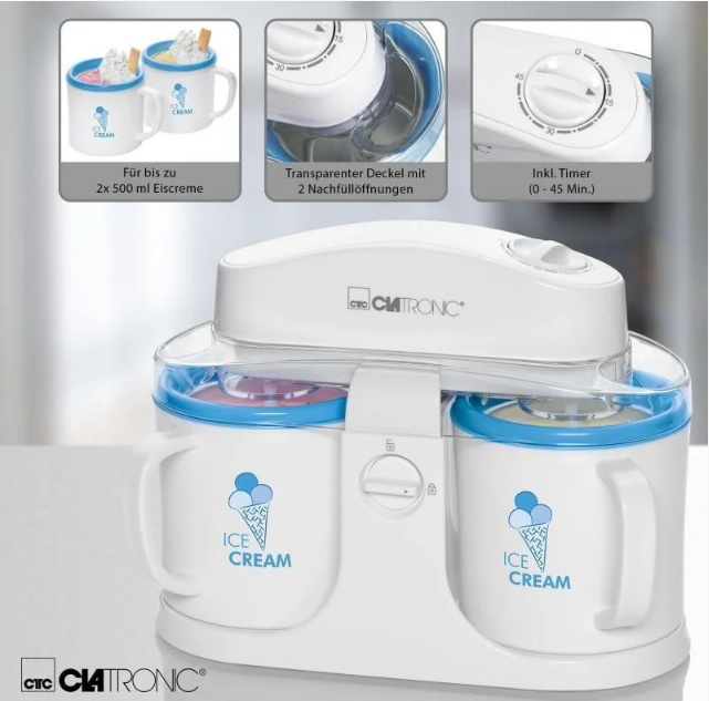 Морожениця напівавтоматична Clatronic ICM 3650