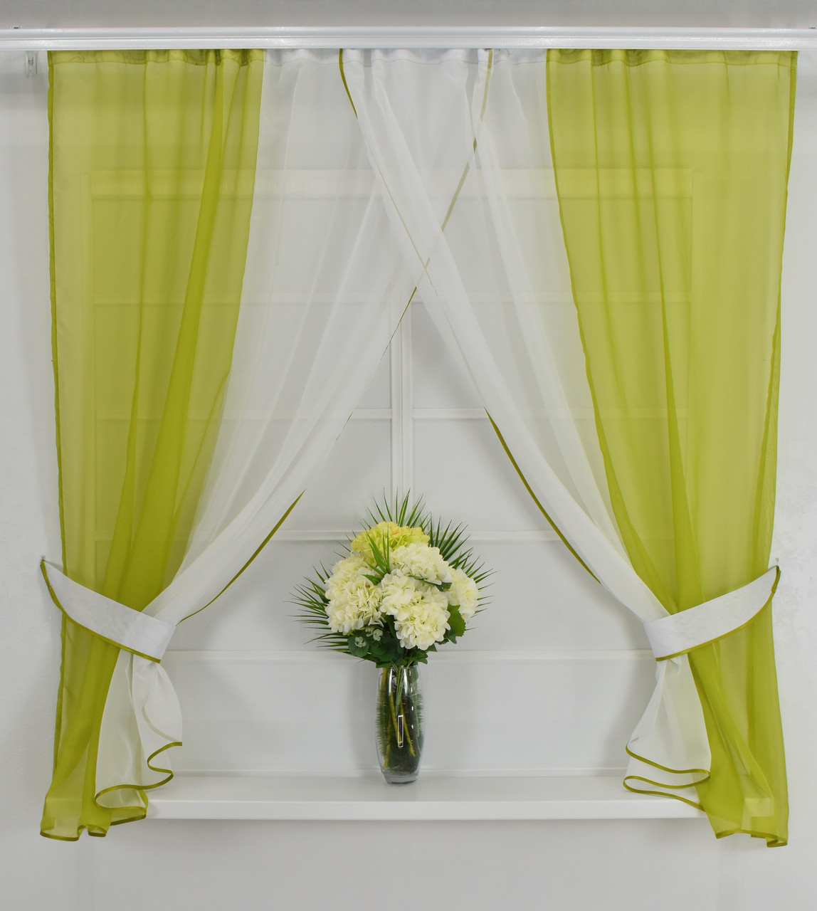 Комплект штор "Кларис Міні" Трава, кухонні