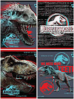 Зошит в клітку 18 л Yes "Jurassic world. Science gone wrong" Ірідіум+гібрид.виб. А5 мікс 4 дизайну (765317)