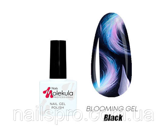 Гель-лак Nails Molekula Blooming з ефектом розтікання 11 мл, чорний