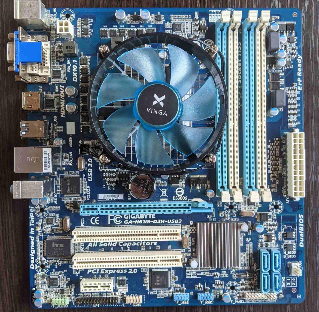 ІГРОВИЙ 4ех ЯДЕРНИЙ Комплект - Плата s1155 GIGABYTE + ПОТУЖНИЙ ПРОЦ INTEL CORE i5-3550 ( 4 ЯДРА по 3,3-3.7 GHZ )