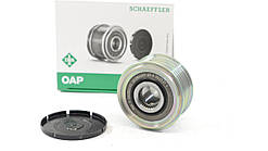 Ремінний шків (6 ребер) генератора на Рено Кенго II 1.5 dCi (Генератор Bosch) 2008->INA (Німеччина) 535015410