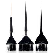 Набір пензиликів (чорні) Family Pack Brush Set 3 шт Framar