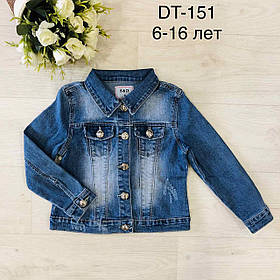 Куртка джинсова для дівчат, S&D, 16 лет,  № DT151