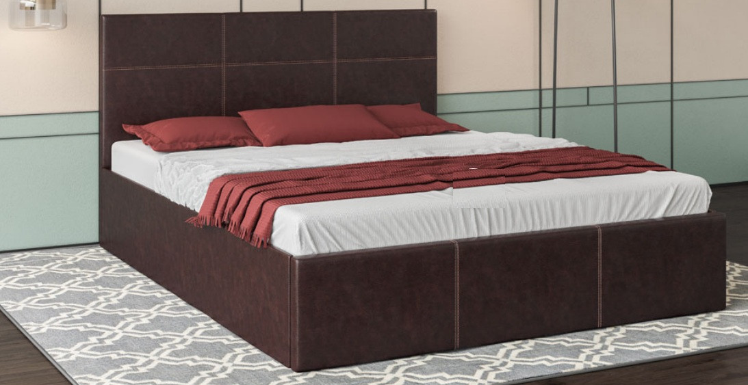 Ліжко м'яке Кароліна 5 підіймальним механізмом (Світ Меблів), фото 1