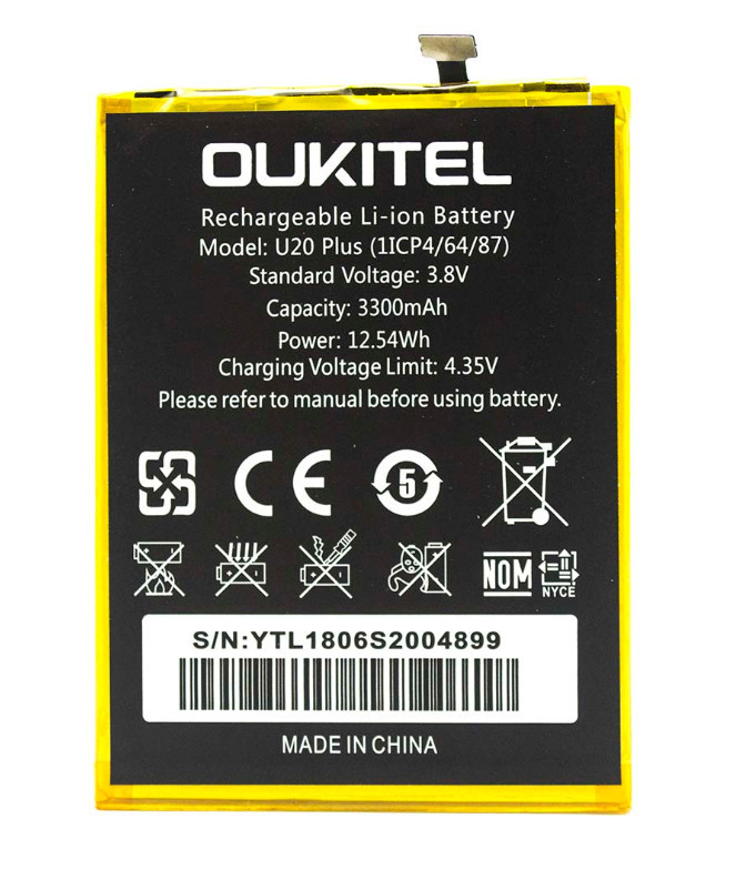 Акумулятор Oukitel U20 Plus
