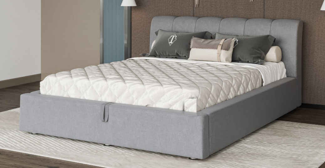 М'яке ліжко Кароліна 6 підіймальним механізмом (Світ Меблів), фото 1