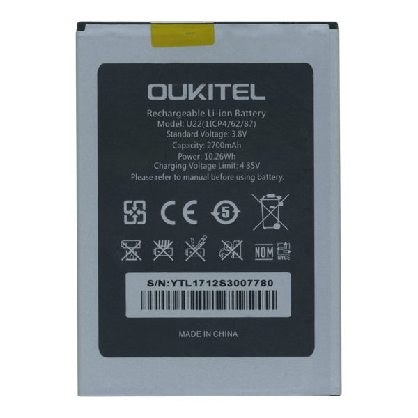 Акумулятор Oukitel U22 (2700mAh)