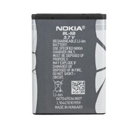 Акумулятор Nokia BL-5B (Nokia 3220/ 3230/ 5070/ 5140/ 5200/ 6020/ 6021/ 6060/ 6070/ 6080)