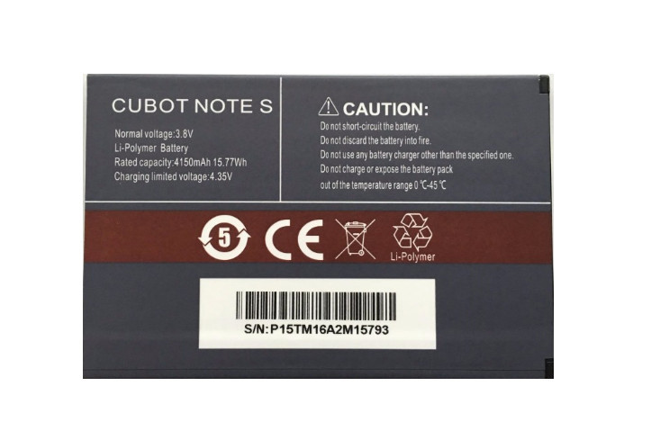 Акумулятор Cubot Note S
