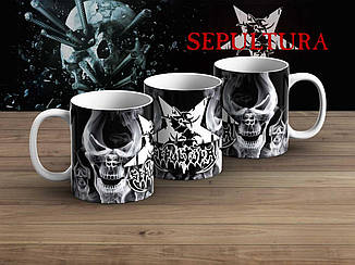 Чашка Sepultura "Smoking Skull"